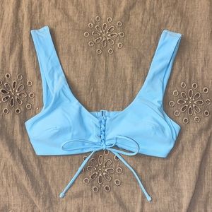 Aerie Light Blue Bikini Top